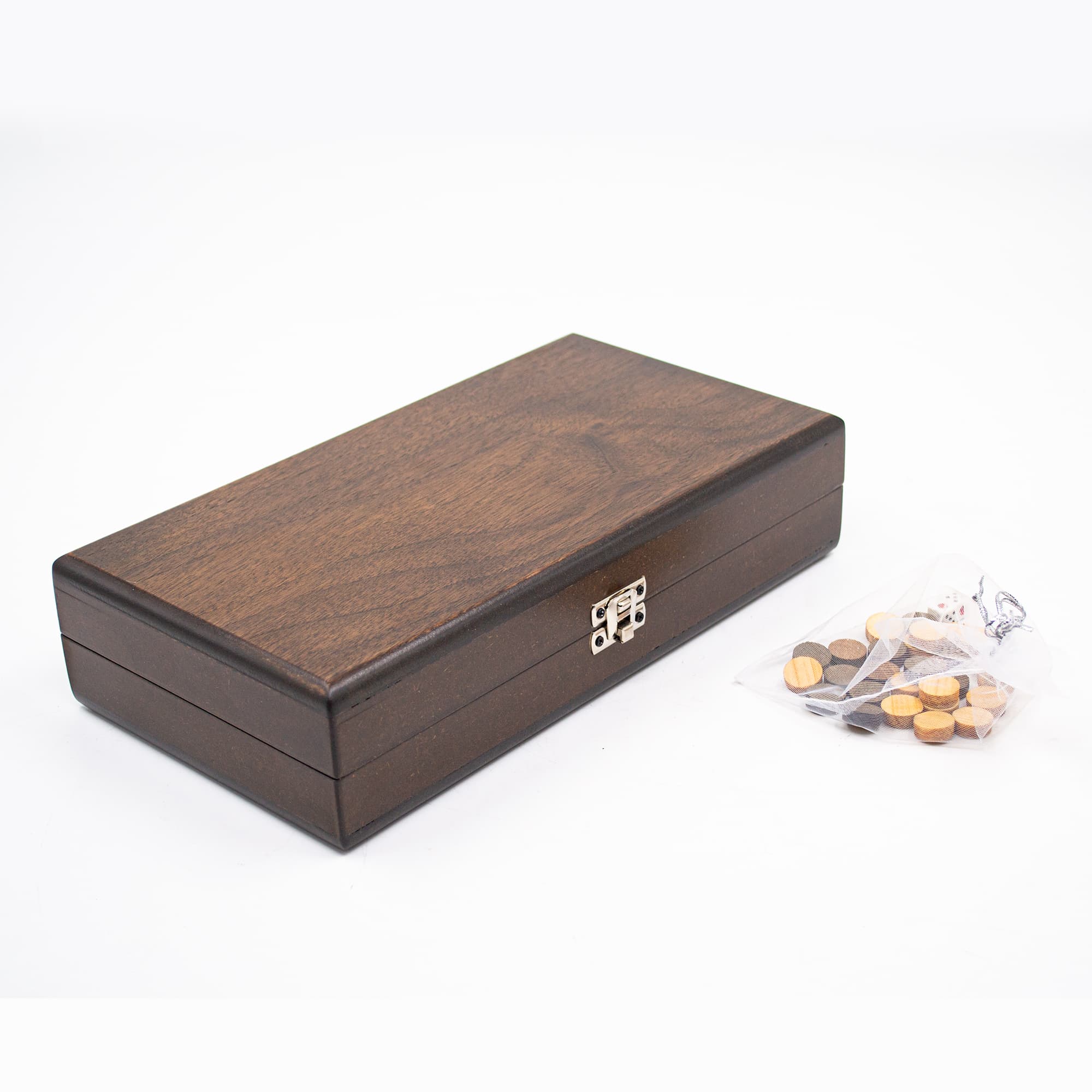 Personalized Walnut Backgammon Personalization CT28 - Küçük Görsel 4