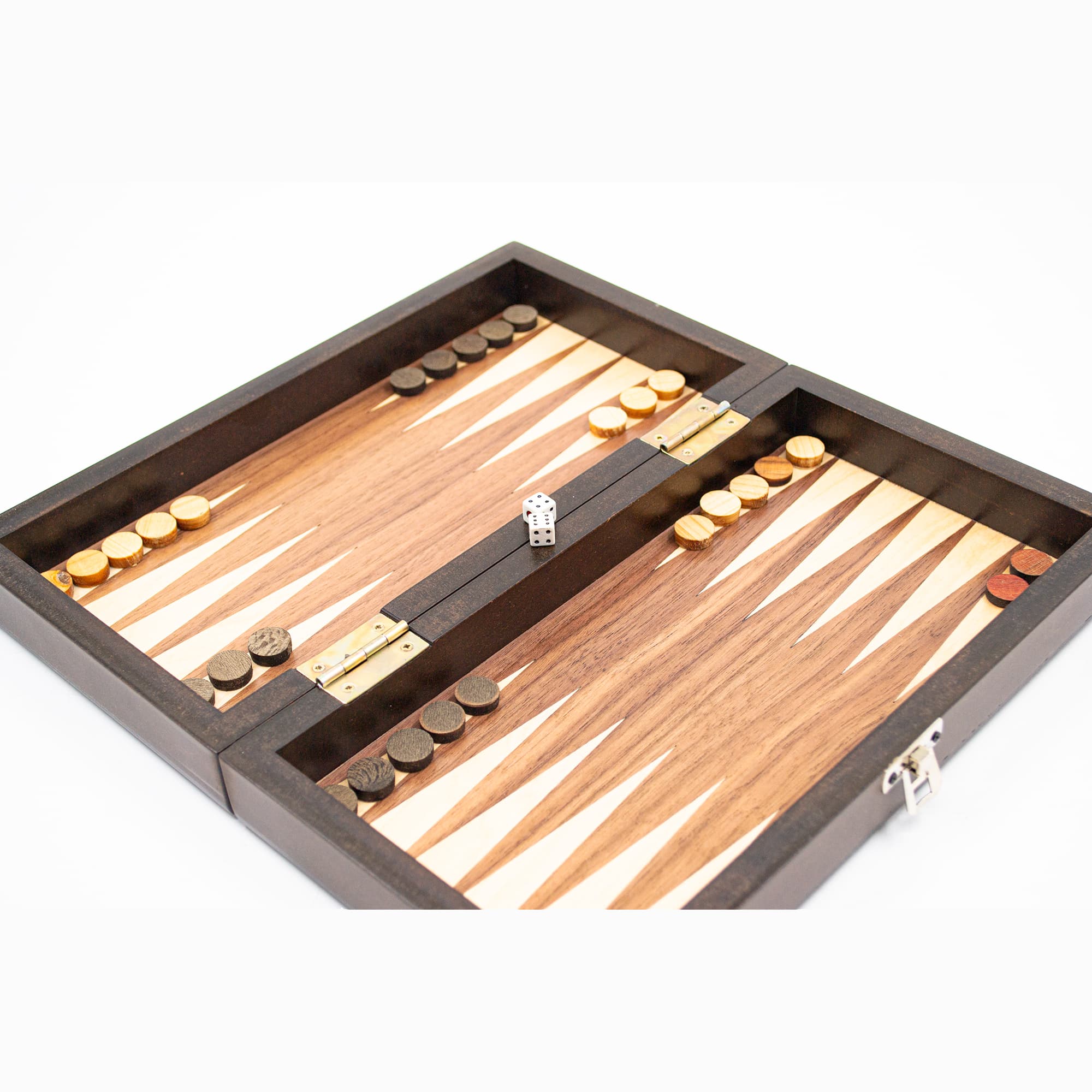 Personalized Walnut Backgammon Personalization CT28 - Küçük Görsel 8