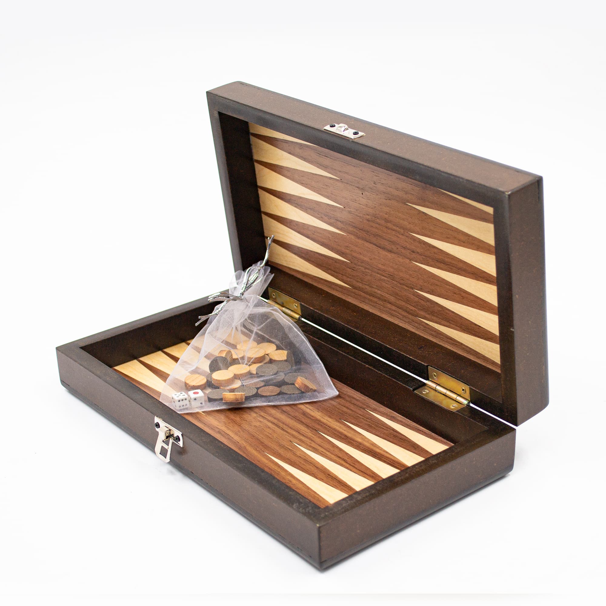 Personalized Walnut Backgammon Personalization CT28 - Küçük Görsel 6