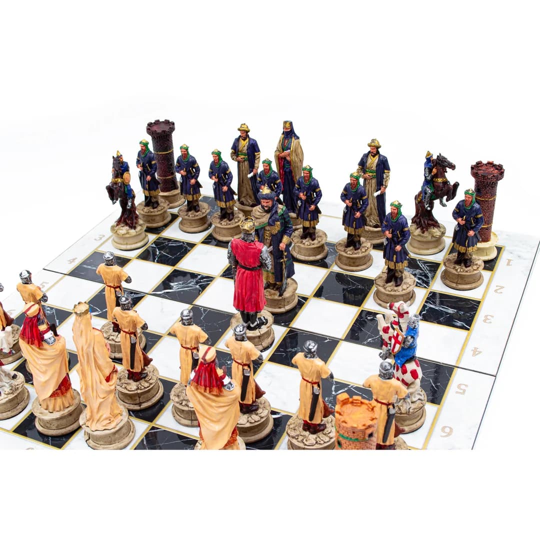 Ottoman Crusaders Painting Chess MERDUZ44BOSM - Görsel 2