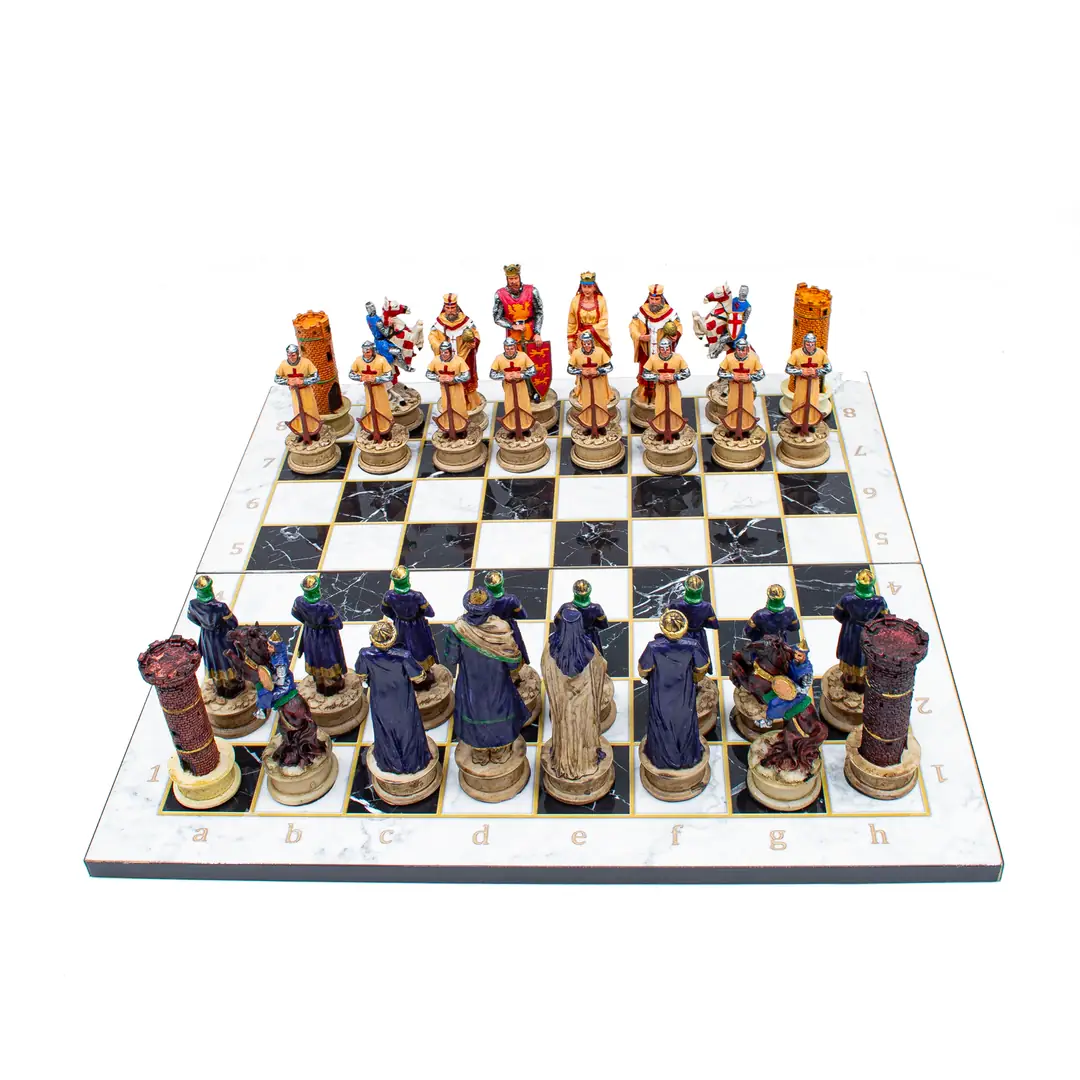 Ottoman Crusaders Painting Chess MERDUZ44BOSM - Küçük Görsel 6