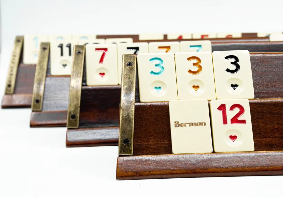 Oval Wooden Okey Backgammon OVLOK50-4- - Küçük Görsel 8