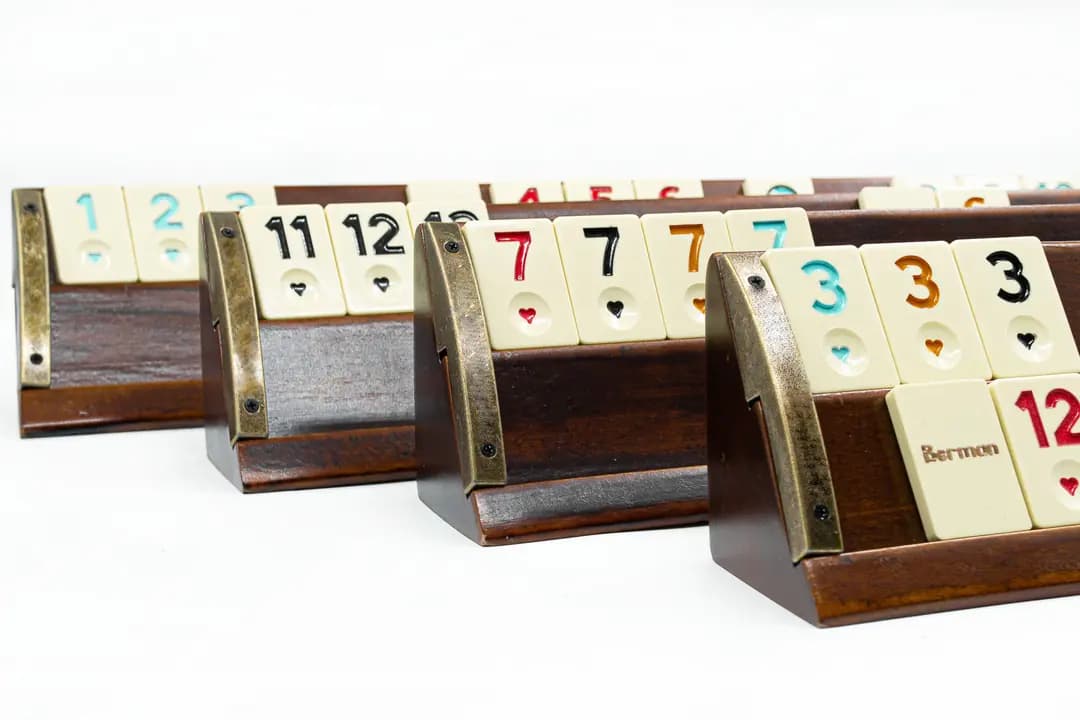 Oval Wooden Okey Backgammon OVLOK50-4- - Küçük Görsel 7