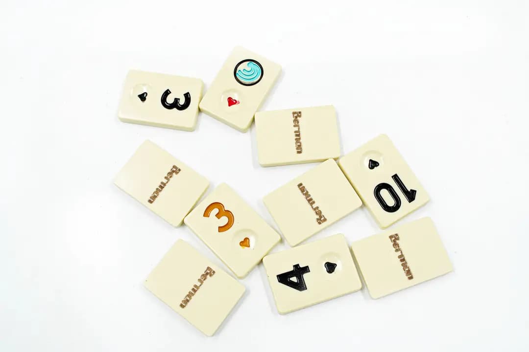 Oval Wooden Okey Backgammon OVLOK50-4- - Küçük Görsel 4