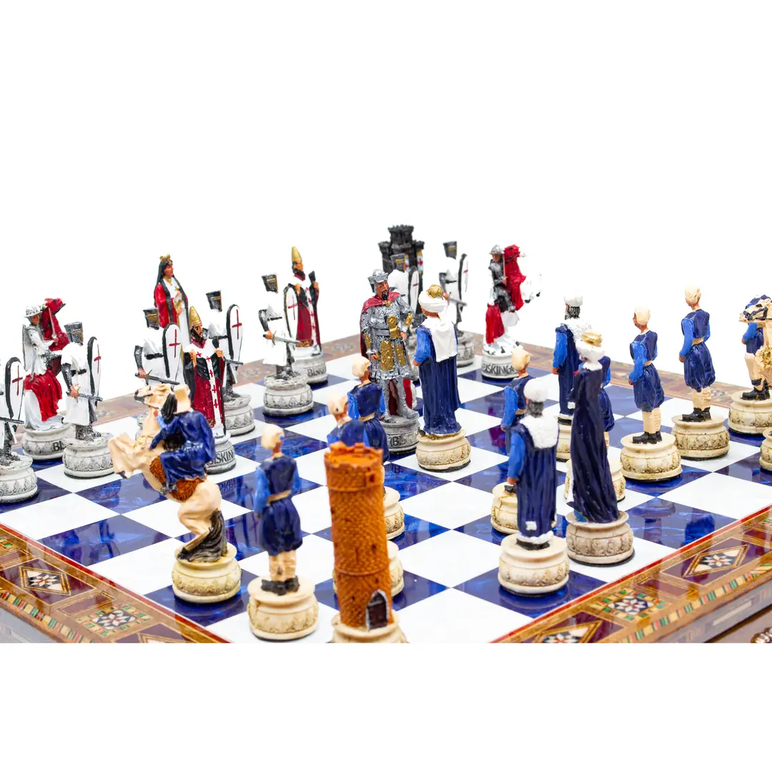 Painted Chess Crusaders Ottoman SC38MOSM - Küçük Görsel 6