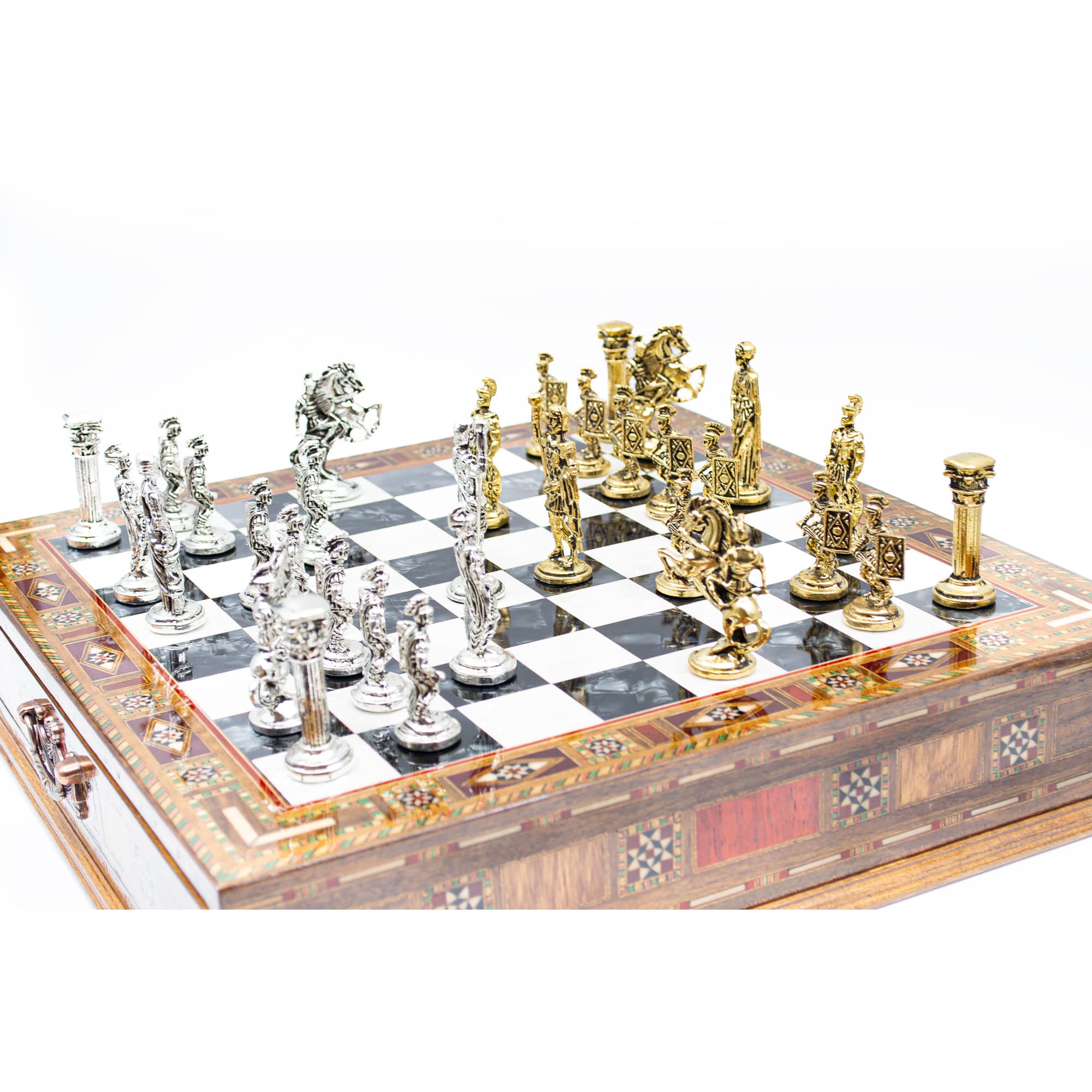 Storage Chess Roman Carved SC38S - Küçük Görsel 7