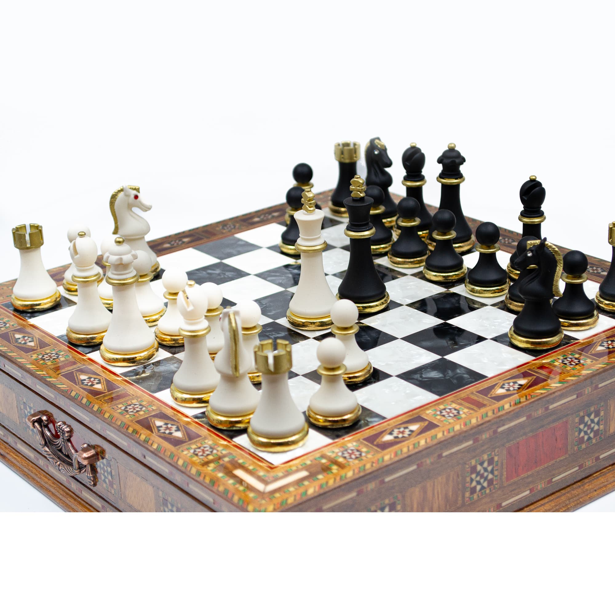 Luxury Chess Set Storage SCP38S - Küçük Görsel 14