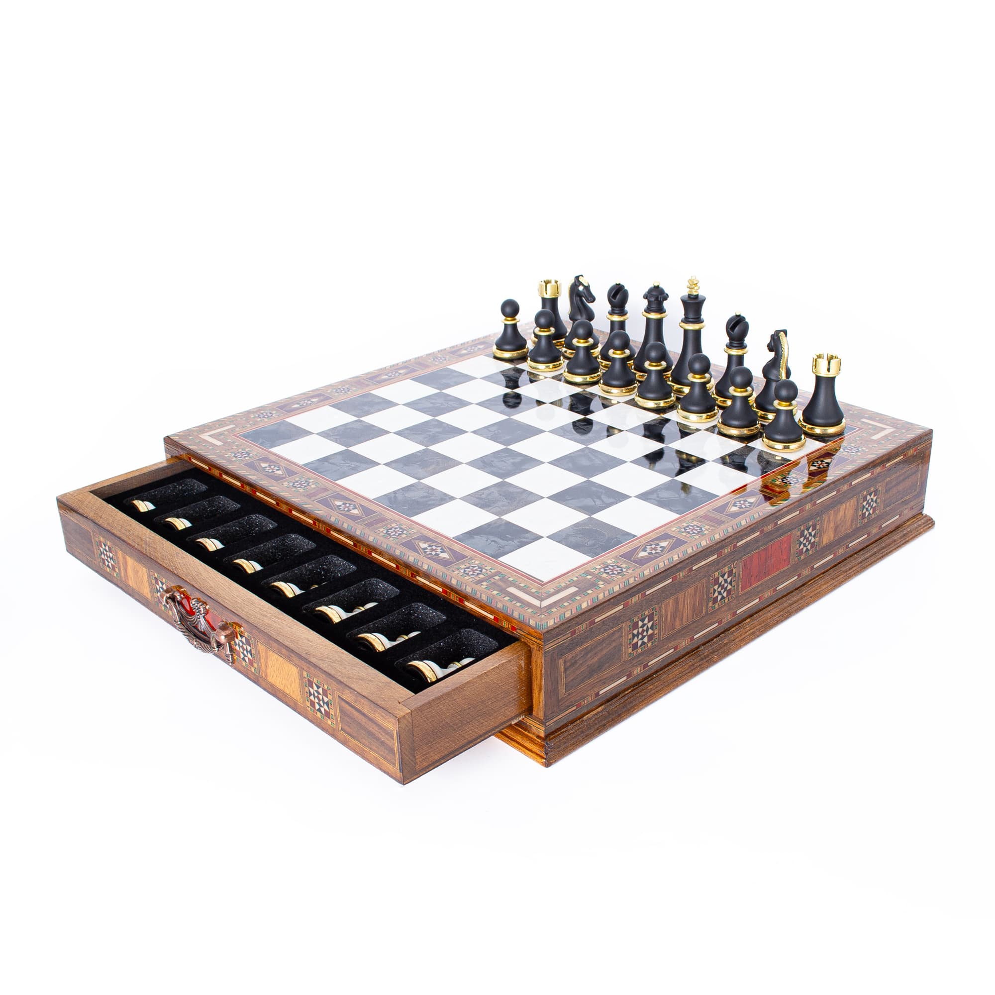 Luxury Chess Set Storage SCP38S - Küçük Görsel 12