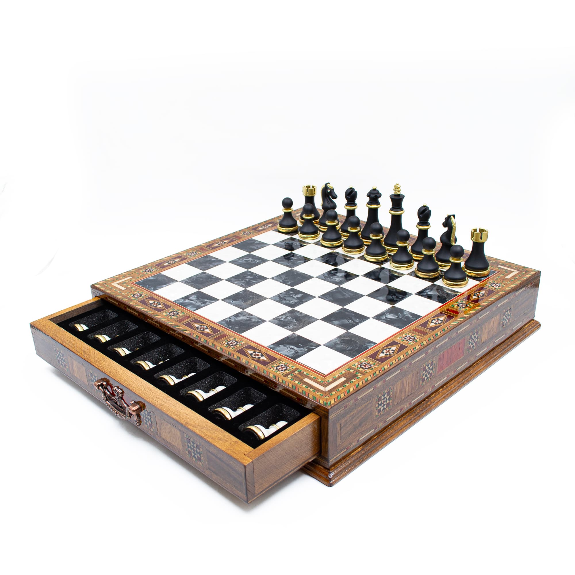 Luxury Chess Set Storage SCP38S - Küçük Görsel 11