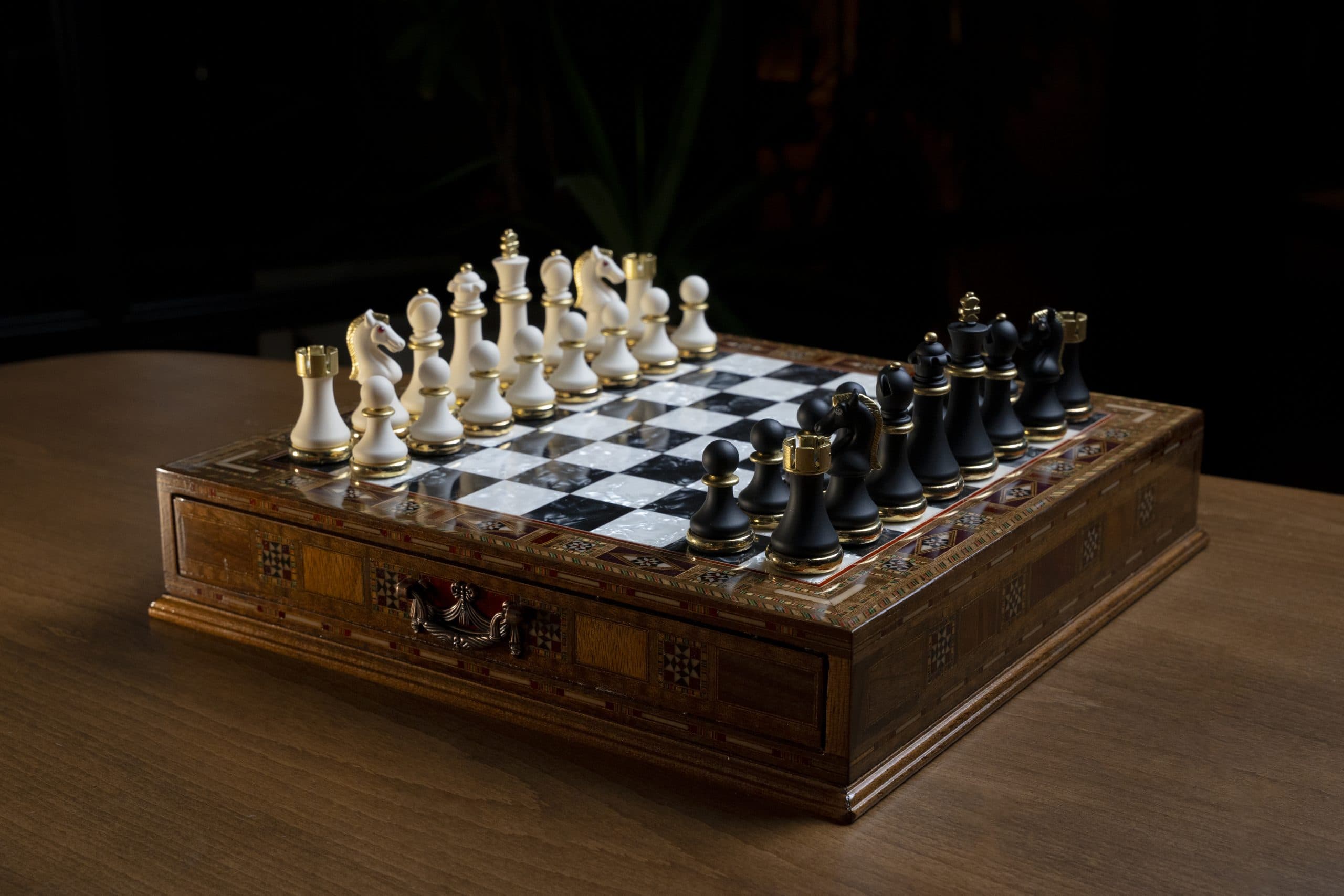 Luxury Chess Set Storage SCP38S - Küçük Görsel 24