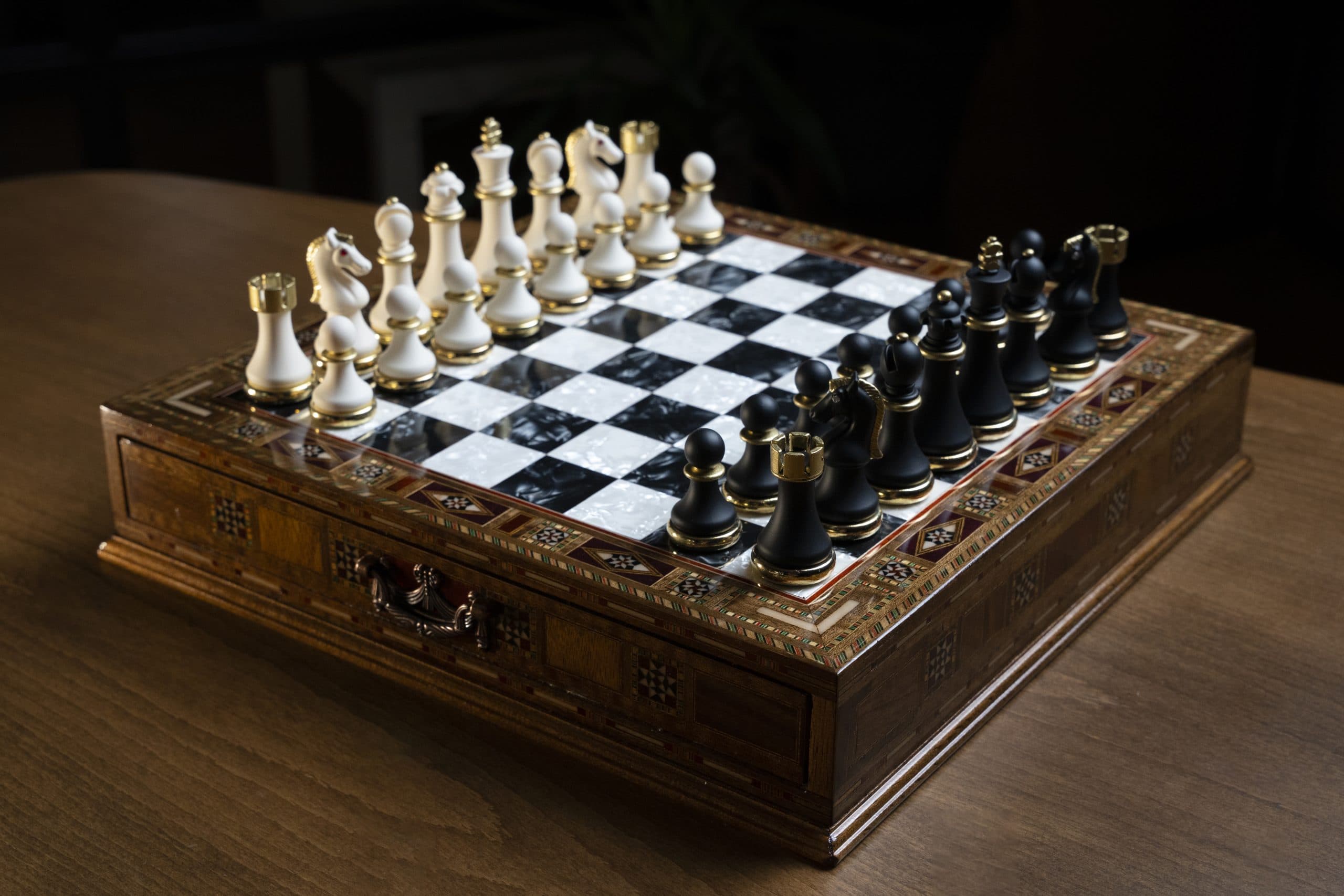 Luxury Chess Set Storage SCP38S - Küçük Görsel 23
