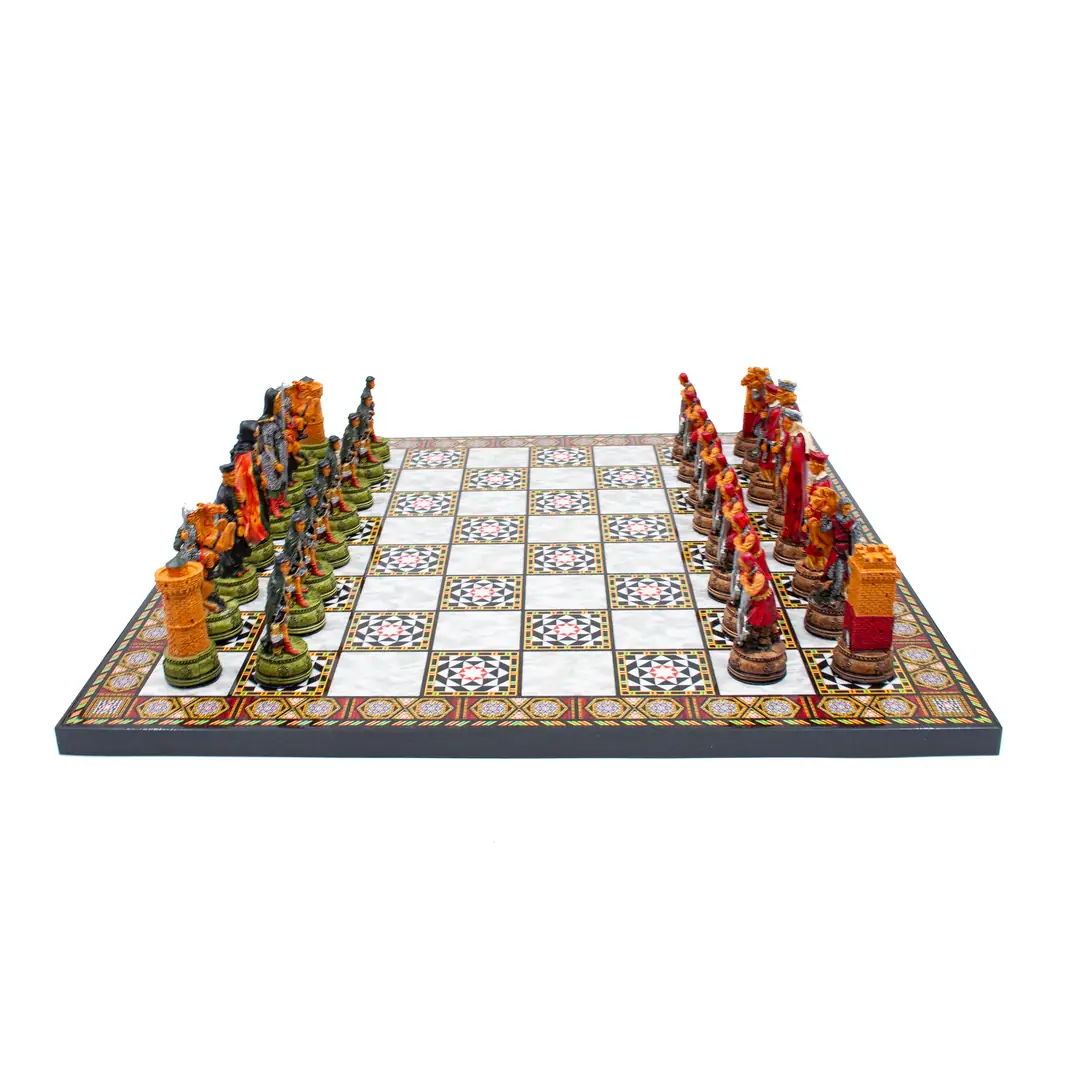 Painting Chess Camelot Medieval SEDEF36CAM - Küçük Görsel 7