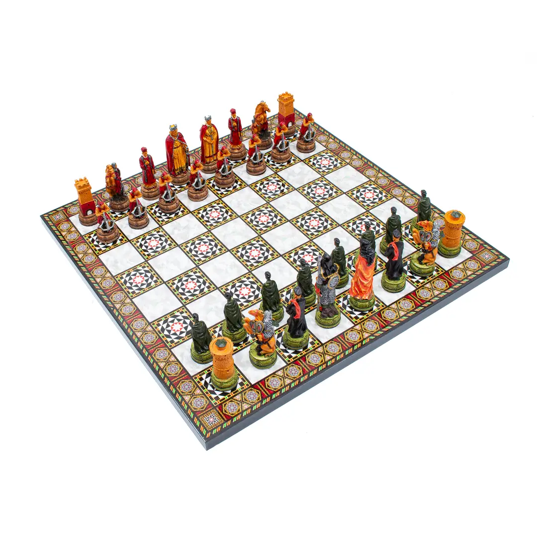 Painting Chess Camelot Medieval SEDEF36CAM - Küçük Görsel 6