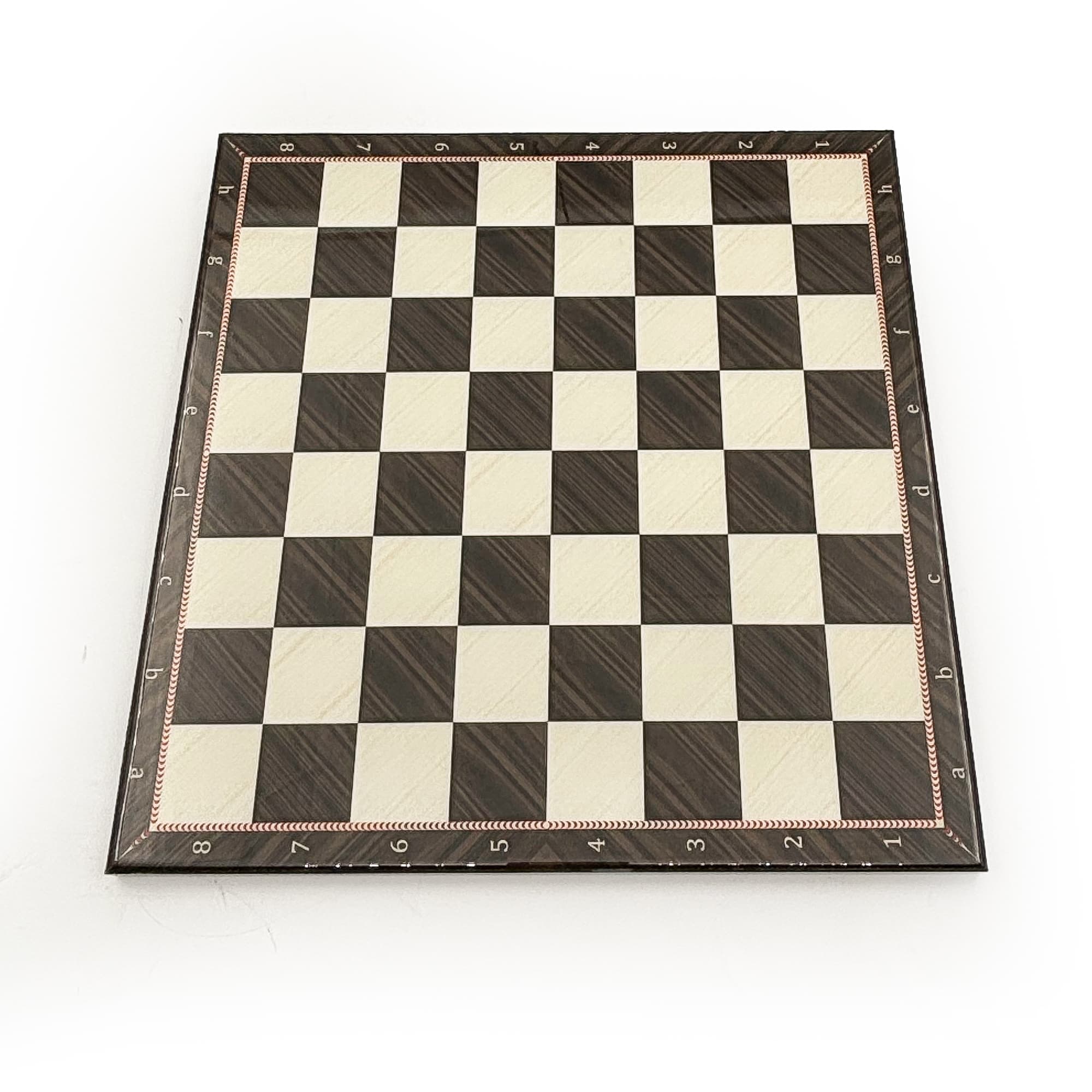 Handmade Walnut Patterned Wooden Chess Set – Metal Stone DC36 - Küçük Görsel 4