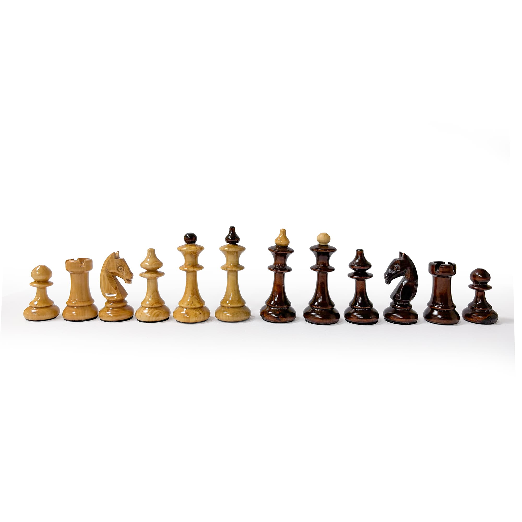 Name Engraved Walnut Chessboard and Boxwood Lithuanian Chess Set MCYVLTV36 - Küçük Görsel 9