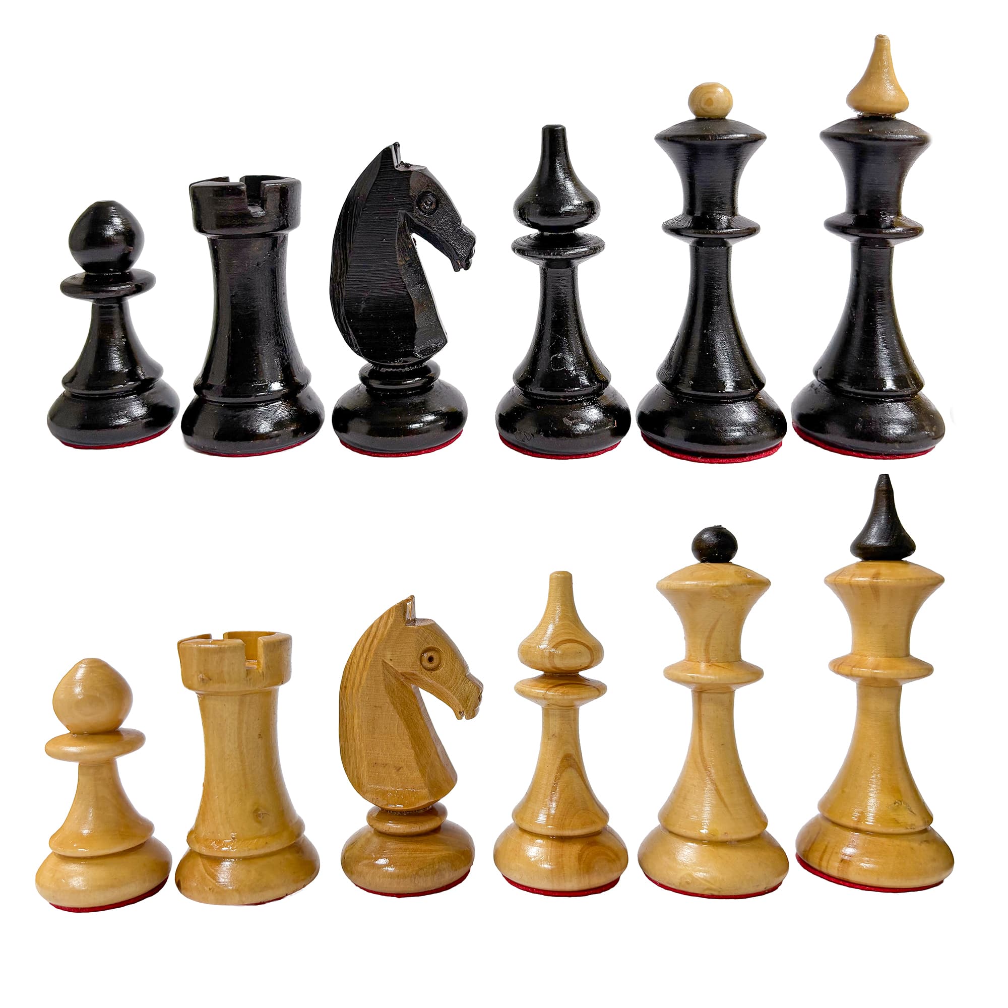 Name Engraved Walnut Chessboard and Boxwood Lithuanian Chess Set MCYVLTV36 - Görsel 3